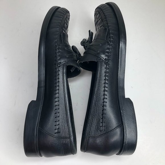 Giorgio Brutini Leather Kiltie Tassel Woven Loafer - Picture 6 of 8